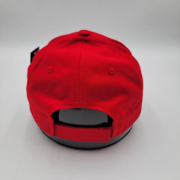 Mexico Hat Cap Strap Back Red Brown Distressed Bill Embroidered Patch Mens - Picture 3 of 7